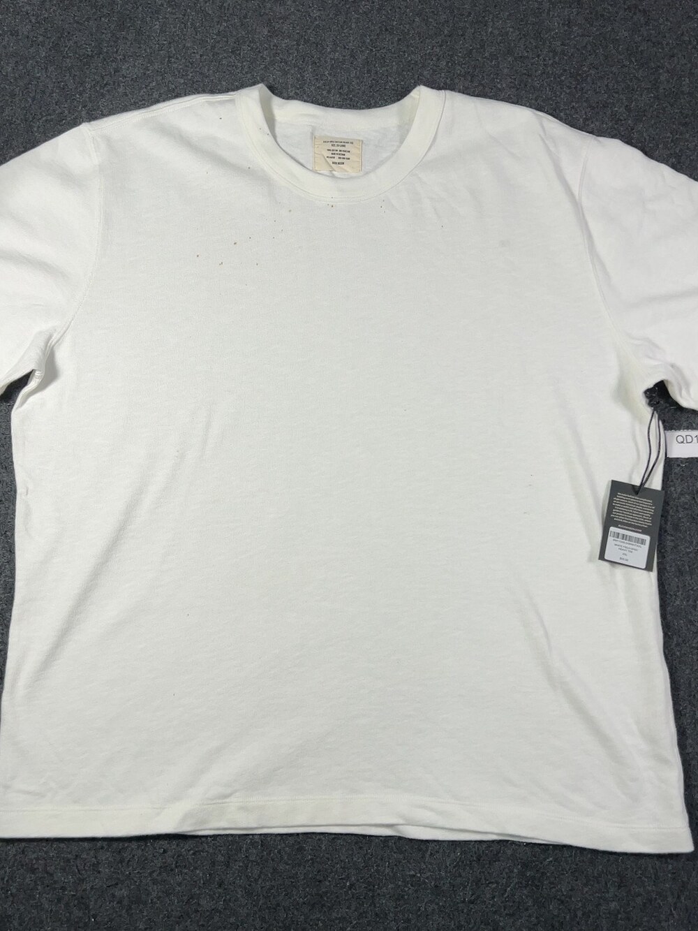 Buck Mason White Field-Spec Cotton Heavy Tee Mens Sz XXL NWI Msrp55 [QD10]